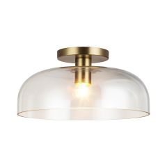Sylvia Semi-Flushmount- Brushed Gold