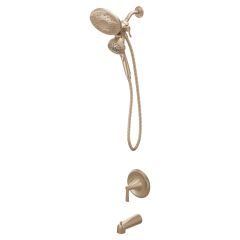Mikah 1 Handle Tub Shower Combo Bronzed Gold
