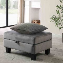 20" x 20" Charcoal Serenity Textured Cushion