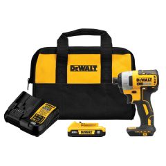 DeWalt 20V MAX 1/4" Impact Driver Battery And Charger Kit