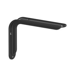 8" Magnum L-Shaped Steel Shelf Bracket- Black