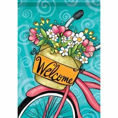 Spring Large Flag Spring Bike