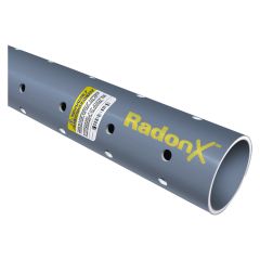 PVC Gas Vent Pipe Sch 40- Perforated - RadonX