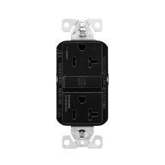 Black ST GFCI TR Deco Duplex 20A 125V