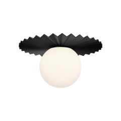 Kuzco Flushmount 12" Plume- Matte Black