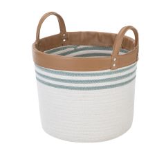 30cm Diameter White Rope Basket
