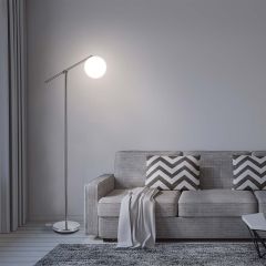 Portland 65" Floor Lamp Brushed Nickel