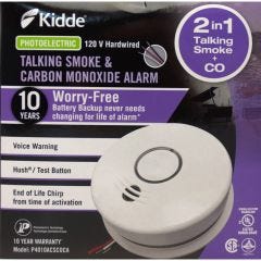120V AC Talking Smoke & CO Alarm