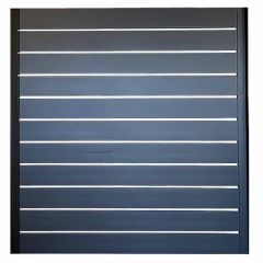 London Gate 40'' x 6' Black Aluminum Privacy Gate