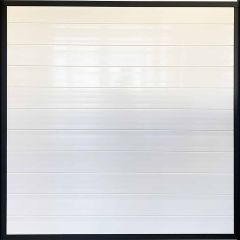 Farmhouse Gate 40'' x 6' White And Black Aluminum Fence Gate