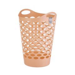 42.5 x 65.5 cm Flexible Round Laundry Hamper 65L- Peach