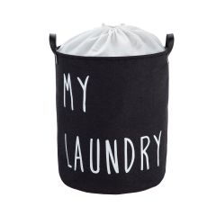 45.7cm Fabric Hamper With Words