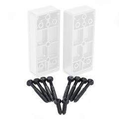 Rail Ombre 2x4 Niveau/Blanc - 2/Paquet