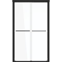 Porte de douche coulissante Maynor 41"-44" x 73" noir mat