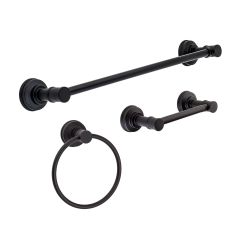 Kit de bain Breckenridge 3 pièces noir mat