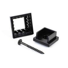 Snap n Lock Connectors Black Square- 20/Pack