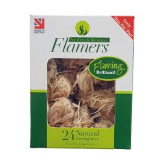 Flamers Natural Firelighters - 24/Pack