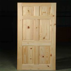 Porte intérieure en pin noueux 6 panneaux 36" x 80"