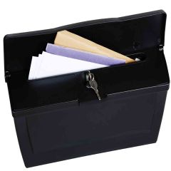 Boîte aux Lettres Noire Verrouillable