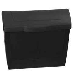 Boîte aux lettres horizontale en plastique noir