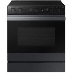 6.3 cu. ft. Matte Black Smart Slide-In Electric Range