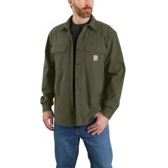Rugged Flex Fit Fleece-Lined Shirt Jac Basil 2XL