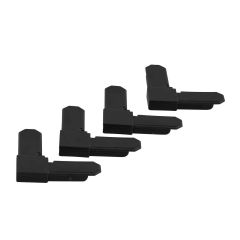Climaloc 7/16" Matte Black Frame Corners-4/Pack