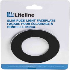 Plaque pour lumière LED mince - Noir