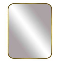Aluminum Marquis Mirror 24.5" x 30.5"-Brushed Gold