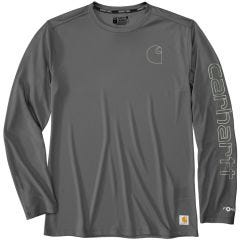 Force Sun Defender Long-sleeve Logo Graphic T-Shirt Steel M