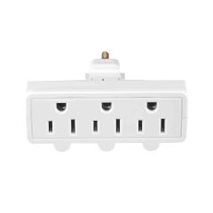 Swivel-Single Receptacle to 3 Outlets