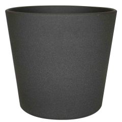 Pot Lina Céramique Granite Foncé 10"