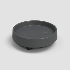 Soucoupe à Roulettes Anthracite 12"