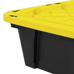 Strong Box Black and Yellow Plastic 45L