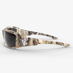 Brazeau Safety Glasses Forest Camo Frame Smoke Lenses