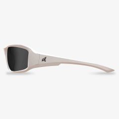 Brazeau Safety Glasses White Frame Smoke Lenses