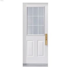 36"x80" 9-Lite Vinyl Clad Inswing Door 4-5/8"-PVC Sill