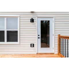 32"x80" 1-Lite Vinyl Clad Inswing Door 4-5/8"-PVC Sill