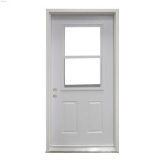 36"x80" Vented Vinyl Clad Inswing Door 6-5/8"-PVC Sill