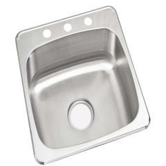Single Bowl Kitchen Sink 20 x 20"