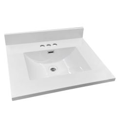 25" x 21-13/16" Marble Vanity Top