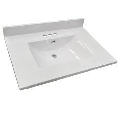 31" x 21-13/16" Marble Vanity Top