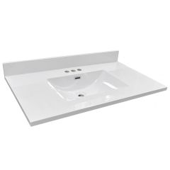 37" x 21-13/16" Marble Vanity Top