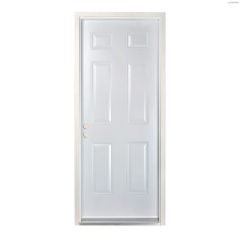 32"x80" 6-Panel Vinyl Clad Outswing Door 4-5/8"-PVC Sill