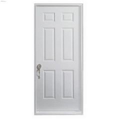36"x80" 6-Panel Vinyl Clad Inswing Door 6-5/8"-PVC Sill