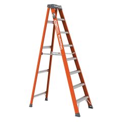 Metaltech 8' Fiberglass Step Ladder 300lb Capacity-Type 1A