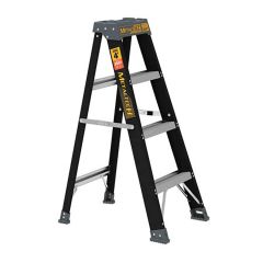 Metaltech 4' Fiberglass Step Ladder 250lb Capacity-Type 1
