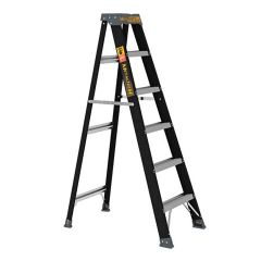 Metaltech 6' Fiberglass Step Ladder 250lb Capacity-Type 1