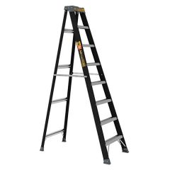 Metaltech 8' Fiberglass Step Ladder 250lb Capacity-Type 1