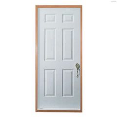 36"x80" 6-Panel Natural RH Inswing Door 4-5/8"-PVC Sill